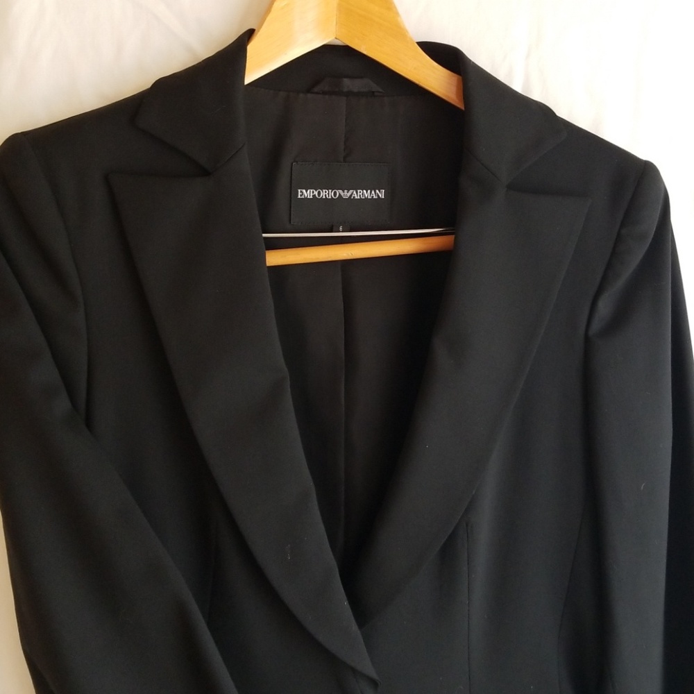 Emporio Armani Black Pant suit